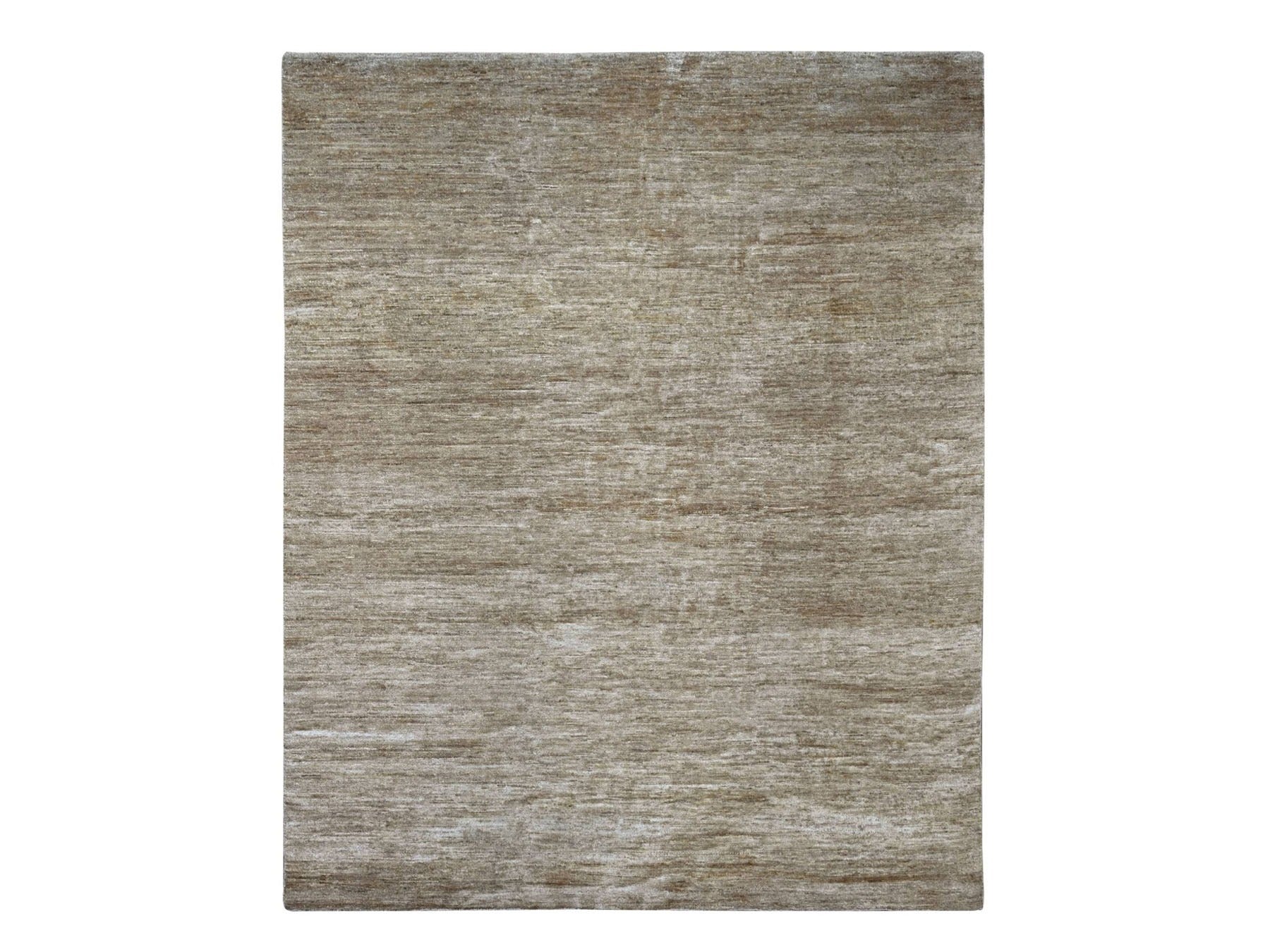 Brown 7'9" x 9'8" Modern and Contemporary Hand knotted Wool Rug - Sku: O022955
