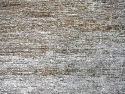 Brown 7'9" x 9'8" Modern and Contemporary Hand knotted Wool Rug - Sku: O022955