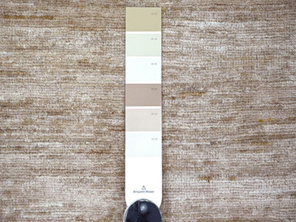 Brown 2'10" x 4'9" Modern and Contemporary Hand knotted Wool Rug - Sku: O022957