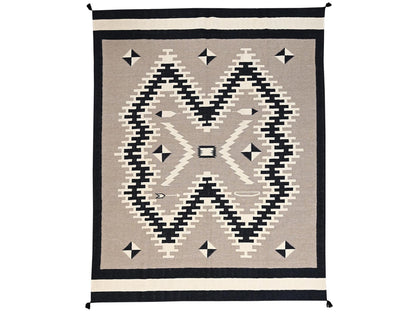Brown 8'1" x 10'0" Flat Weave Hand woven Wool Rug - Sku: O02295