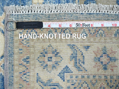 Blue 3'4" x 4'6" Kazak Hand knotted Wool Rug - Sku: O022970