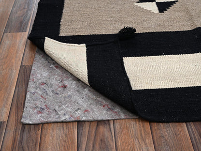 Brown 9'1" x 11'9" Flat Weave Hand woven Wool Rug - Sku: O02299