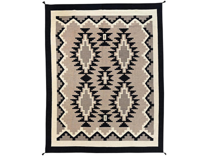 Brown 9'2" x 11'7" Flat Weave Hand woven Wool Rug - Sku: O02313