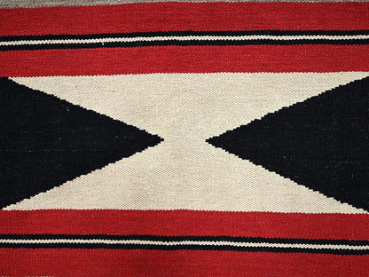 Flat-Weave hand-knotted wool rug in Brown, 9'3" x 11'10" — SKU O02314 (view 4)