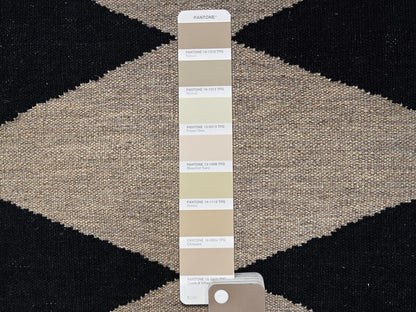 Brown 8'2" x 9'11" Flat Weave Hand woven Wool Rug - Sku: O02318