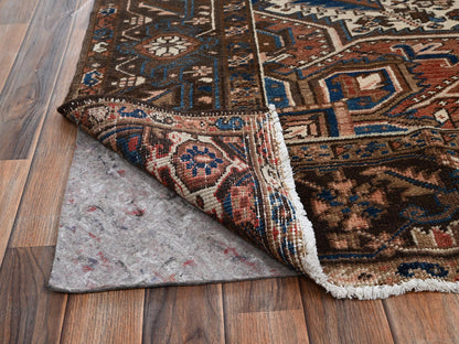 Brown 8'2" x 10'10" Vintage Hand knotted Wool Rug - Sku: O02330