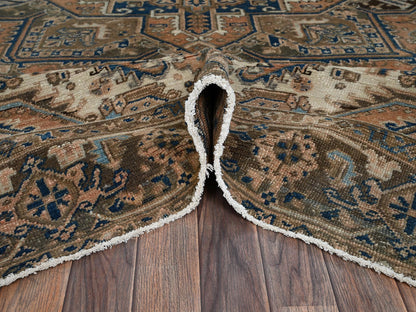Orange 7'11" x 10'4" Vintage Hand knotted Wool Rug - Sku: O02331