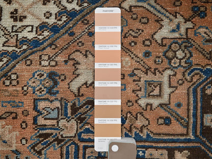 Orange 7'11" x 10'4" Vintage Hand knotted Wool Rug - Sku: O02331