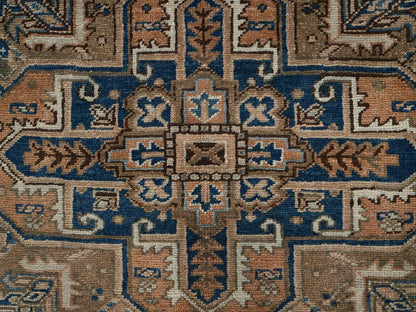 Orange 7'11" x 10'4" Vintage Hand knotted Wool Rug - Sku: O02331
