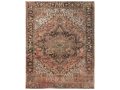 Pink 8'7" x 10'11" Vintage Hand knotted Wool Rug - Sku: O02338
