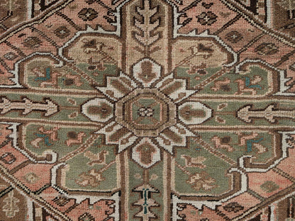 Pink 8'7" x 10'11" Vintage Hand knotted Wool Rug - Sku: O02338