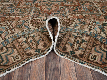 Pink 8'0" x 11'4" Vintage Hand knotted Wool Rug - Sku: O02339