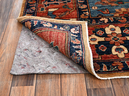 Yellow 9'2" x 11'7" Tribal & Geometric Hand knotted Wool Rug - Sku: O02346