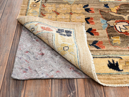 Heriz Tribal & Geometric hand-knotted wool rug in Brown, 9'2" x 11'11" — SKU O02349 (view 5)