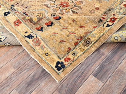 Brown 9'2" x 11'11" Tribal & Geometric Hand knotted Wool Rug - Sku: O02349