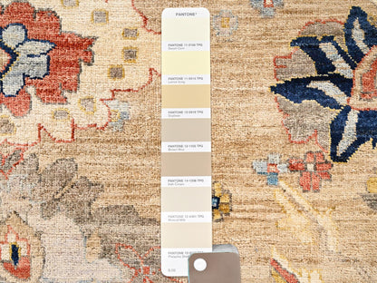 Heriz Tribal & Geometric hand-knotted wool rug in Brown, 9'2" x 11'11" — SKU O02349 (view 8)