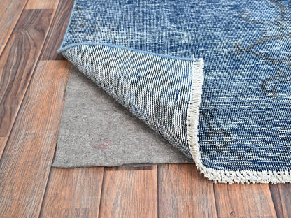 Overdyed 3'1" x 5'1" Vintage Hand knotted Wool Rug - Sku: O0234