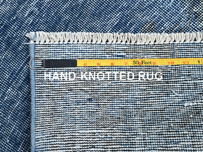 Overdyed 3'1" x 5'1" Vintage Hand knotted Wool Rug - Sku: O0234