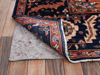 Heriz Heriz hand-knotted wool rug in Red & Midnight Blue, 10'4" x 13'9" — SKU O02353 (view 5)
