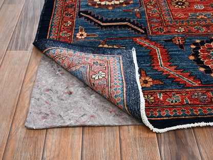 Blue 10'1" x 13'4" Tribal & Geometric Hand knotted Wool Rug - Sku: O02356