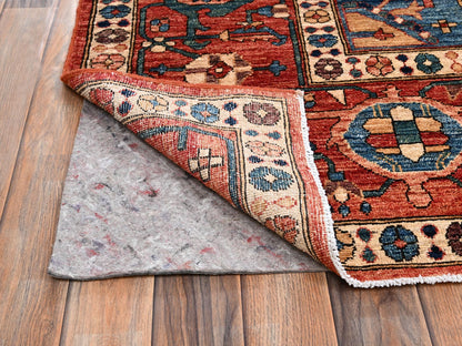 Heriz Heriz hand-knotted wool rug in Orange, 9'4" x 13'1" — SKU O02360 (view 5)