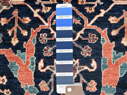 Blue 2'11" x 5'0" Tribal & Geometric Hand knotted Wool Rug - Sku: O02372
