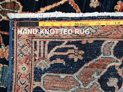Blue 3'3" x 5'0" Tribal & Geometric Hand knotted Wool Rug - Sku: O02374