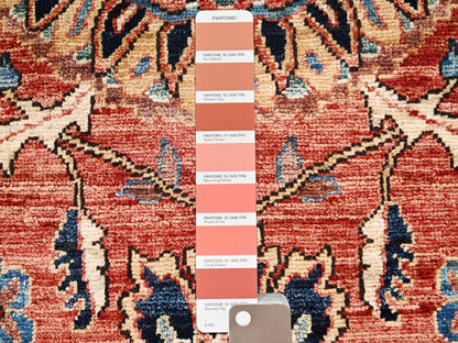 Red 1'11" x 2'11" Tribal & Geometric Hand knotted Wool Rug - Sku: O02382