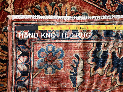 Red 1'11" x 2'11" Tribal & Geometric Hand knotted Wool Rug - Sku: O02382