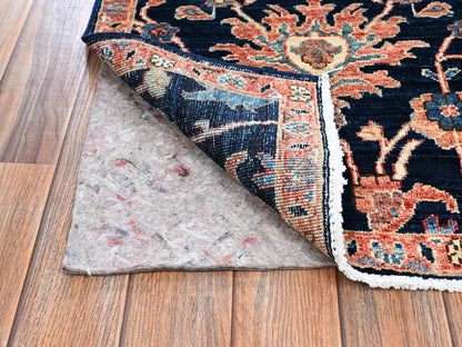 Blue 2'0" x 3'0" Tribal & Geometric Hand knotted Wool Rug - Sku: O02384
