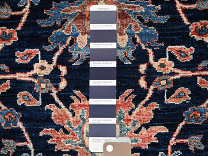 Blue 2'0" x 3'0" Tribal & Geometric Hand knotted Wool Rug - Sku: O02384