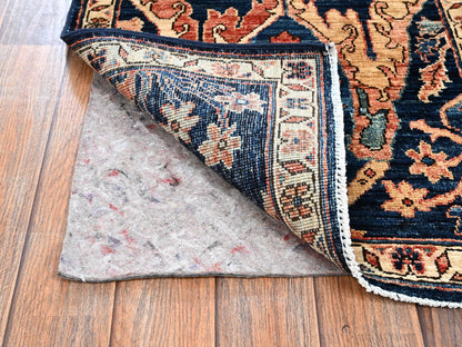 Blue 1'11" x 3'0" Tribal & Geometric Hand knotted Wool Rug - Sku: O02407