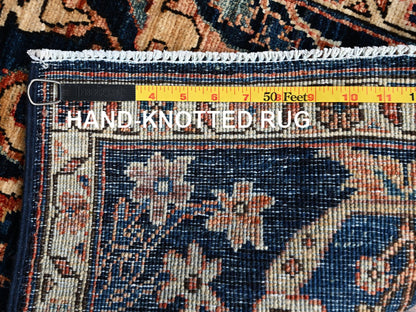Blue 1'11" x 3'0" Tribal & Geometric Hand knotted Wool Rug - Sku: O02407