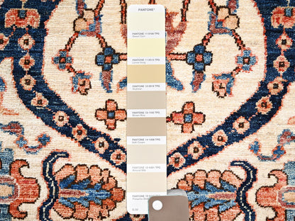 Tribal & Geometric hand-knotted wool rug in Ivory & Red, 2'10" x 4'3" — SKU O02409 (view 4)