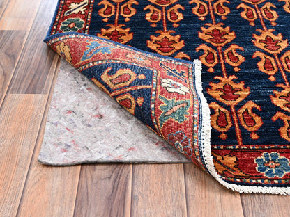 Blue 2'11" x 5'0" Tribal & Geometric Hand knotted Wool Rug - Sku: O02412