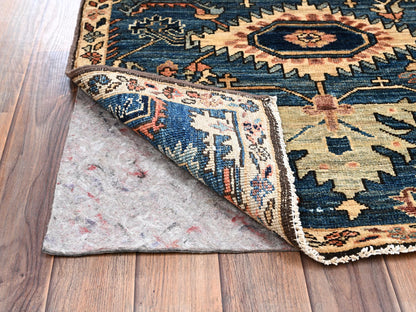 Blue 2'6" x 5'8" Tribal & Geometric Hand knotted Wool Rug - Sku: O02435