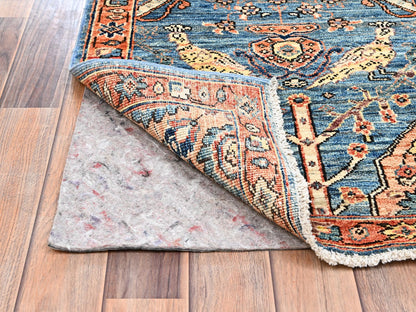Blue 2'4" x 5'8" Tribal & Geometric Hand knotted Wool Rug - Sku: O02436