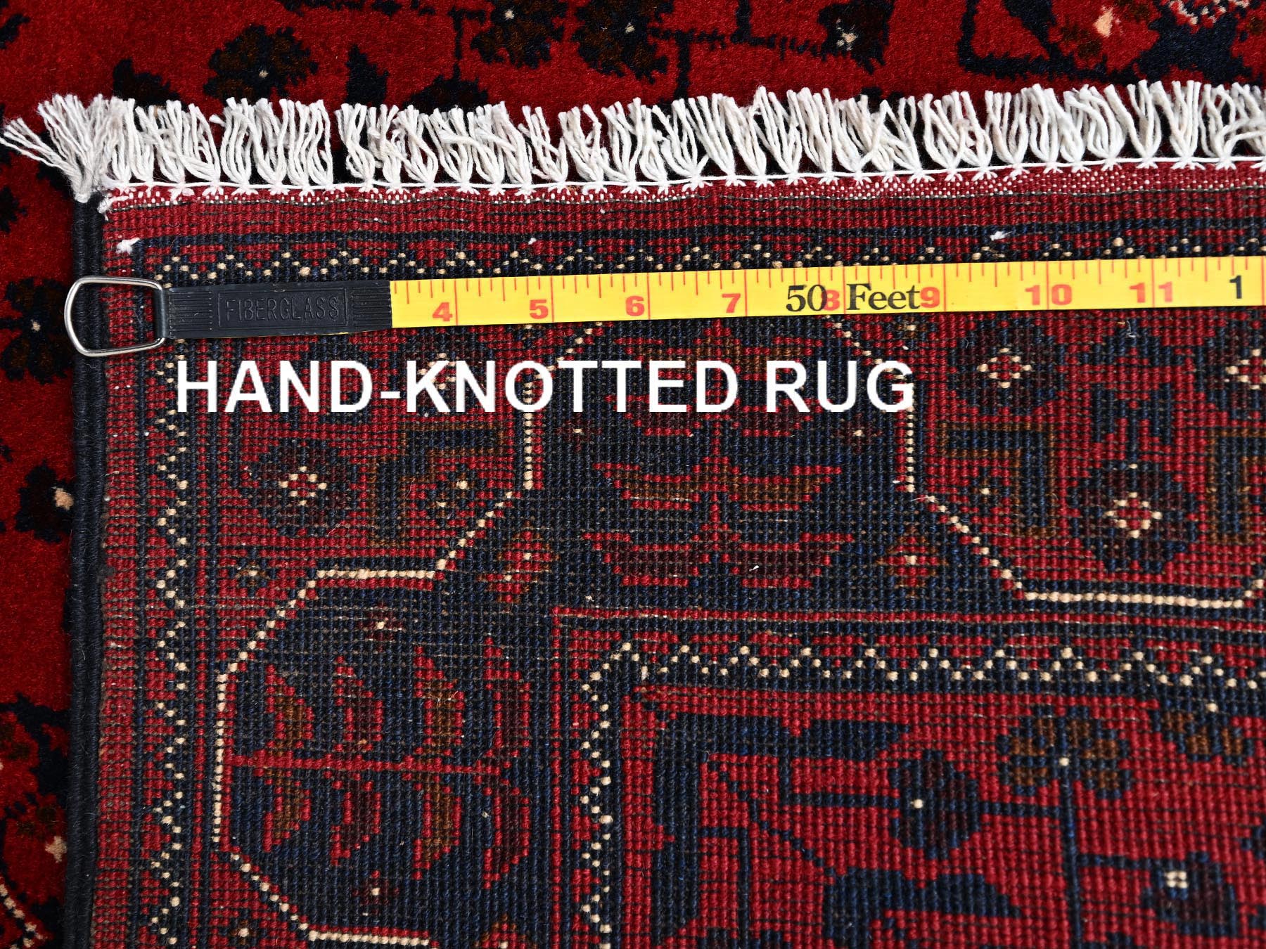 Tribal Tribal & Geometric hand-knotted wool rug in Red, 3'1" x 4'9" — SKU O02444 (view 7)