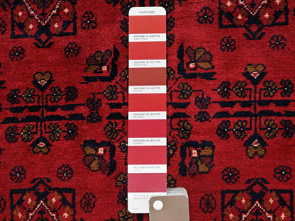 Tribal Tribal & Geometric hand-knotted wool rug in Red, 3'5" x 5'3" — SKU O02445 (view 4)