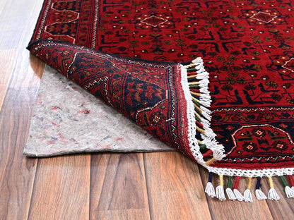 Tribal Tribal & Geometric hand-knotted wool rug in Red, 3'3" x 4'8" — SKU O02449 (view 3)