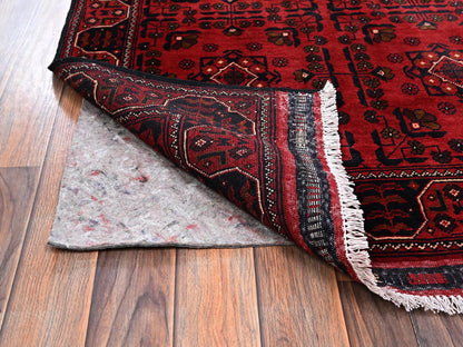 Tribal Tribal & Geometric hand-knotted wool rug in Red, 3'3" x 5'5" — SKU O02452 (view 3)