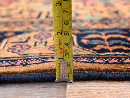 Brown 3'4" x 5'1" Tribal & Geometric Hand knotted Wool Rug - Sku: O02454