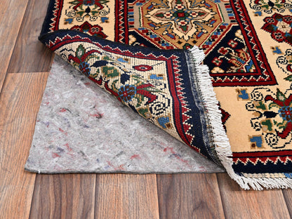 Blue 2'1" x 5'5" Kazak Hand knotted Wool Rug - Sku: O02464