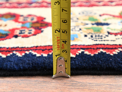 Blue 2'2" x 5'4" Kazak Hand knotted Wool Rug - Sku: O02468