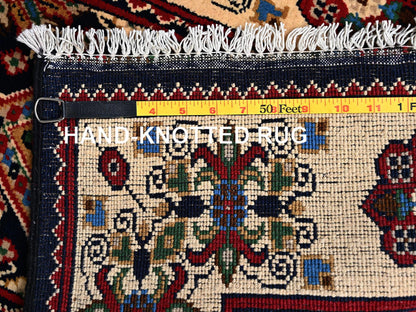 Blue 2'2" x 5'4" Kazak Hand knotted Wool Rug - Sku: O02468