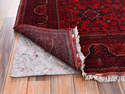 Tribal Tribal & Geometric hand-knotted wool rug in Red, 5'7" x 7'4" — SKU O02479 (view 3)