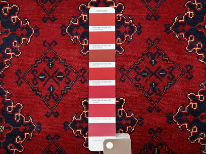 Red 8'6" x 11'4" Tribal & Geometric Hand knotted Wool Rug - Sku: O02498