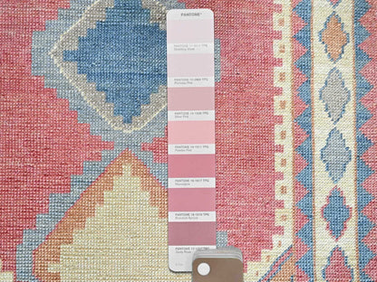 Pink 2'9" x 4'9" Tribal Hand knotted Wool Rug - Sku: O0249