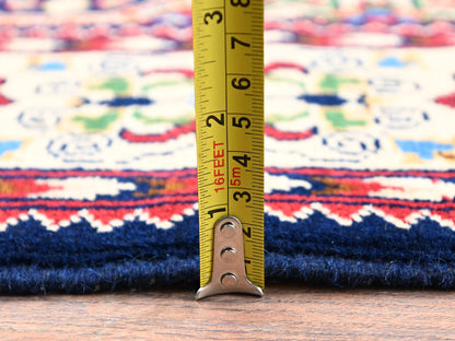 Multicolored 4'2" x 4'4" Tribal & Geometric Hand knotted Wool Rug - Sku: O02503