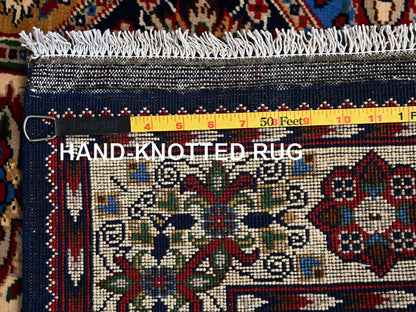 Multicolored 4'2" x 4'4" Tribal & Geometric Hand knotted Wool Rug - Sku: O02503